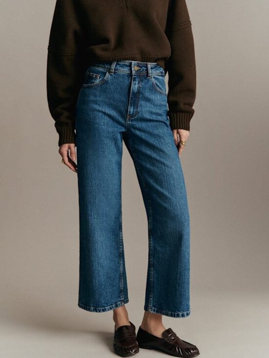 Sezane Denim - Sezane Le Crop in denim blue sz 38/US 6